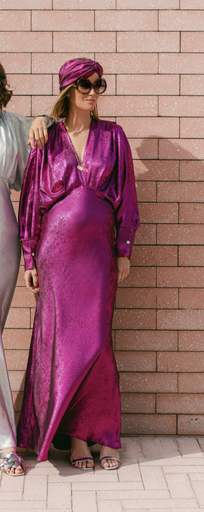 [C02768] Robe Midi mauve - C02768