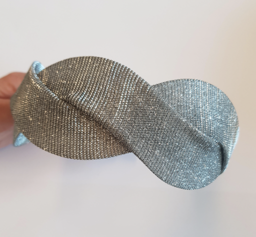T&O CONCEPT - Headband argenté torsadé  - A773