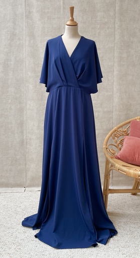 [C02889] Atelier Emé - Robe longue bleue  - C02889