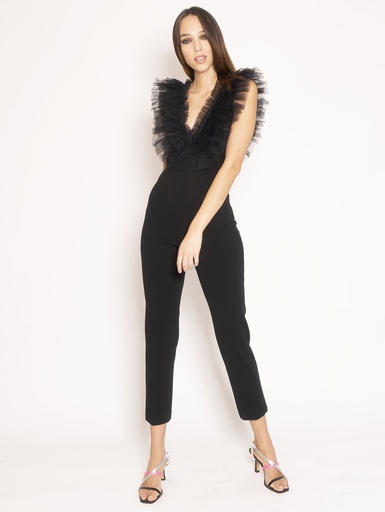 [C02905] ANIYE BY - Combinaison noire froufrou - T38 - C02905