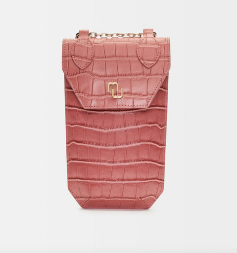 [A826] MAJE - Sac Porte Téléphone Rose - A826